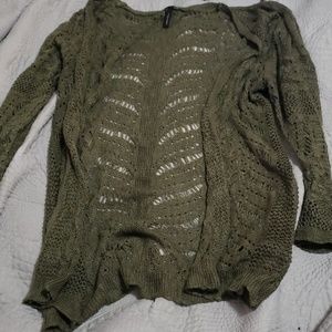 Open knit cardigan